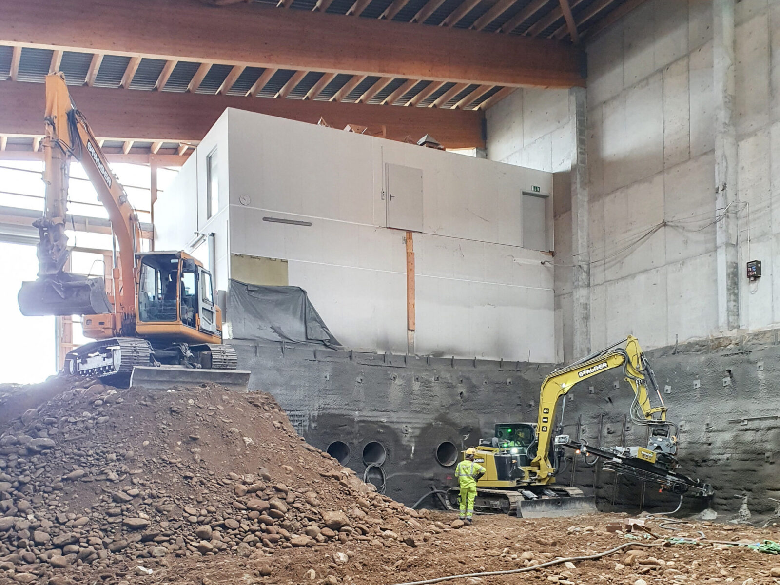 Fernwärmezentrale, Mettlenmatte 3 ein Projekt der Stalder Tiefbau AG